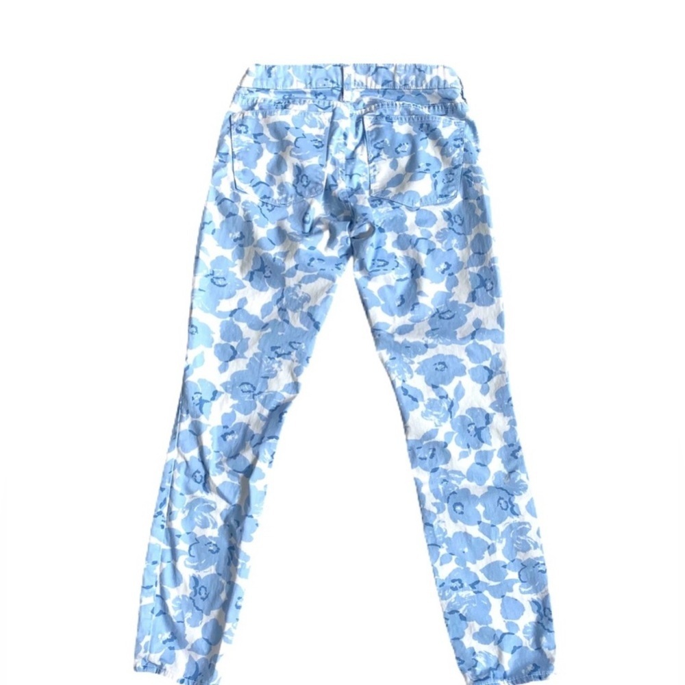 J.Crew Floral Blue Women's Jeans size 25 - Picture 2 of 4